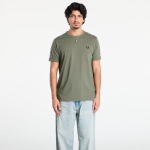 Tričko FRED PERRY Contrast Tape Ringer T-Shirt Lrlwrthgreen/ Blk L