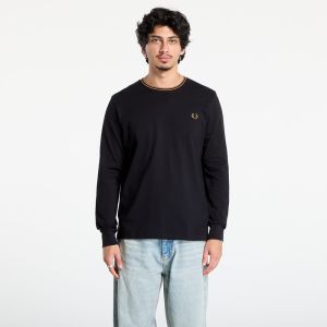 Tričko FRED PERRY Ls Twin Tipped T-Shirt Black L