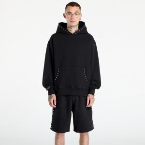 Mikina PLEASURES Daft Club Lucky Studded Hoodie Black L