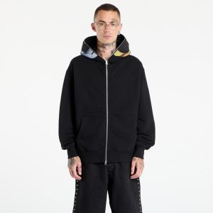 Mikina PLEASURES Daft Club Ram Zip Hoodie Black L