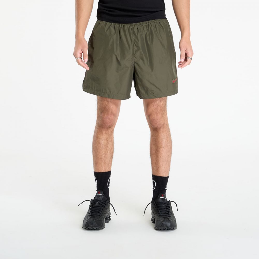 Nike x NOCTA Cardinal Nylon Shorts Cargo Khaki/ Smoke Grey/ Team Red L