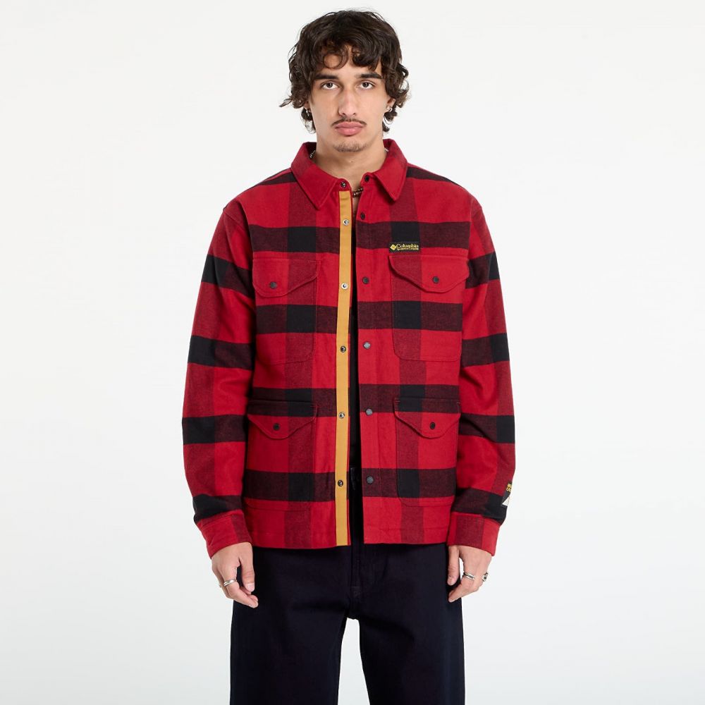 Bunda Columbia High Cascades™ Shirt Jacket Red Dahlia Tims Buffalo Plaid L