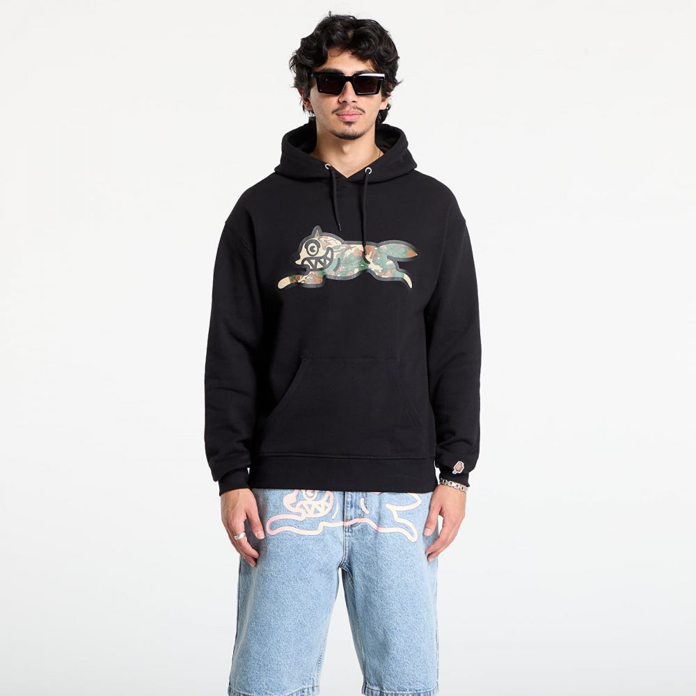 Mikina Billionaire Boys Club Icecream Woodland Camo Running Dog Popover Hood Black L