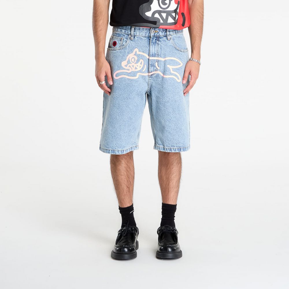 Billionaire Boys Club Icecream Running Dog Denim Shorts Heavy Wash Blue 34