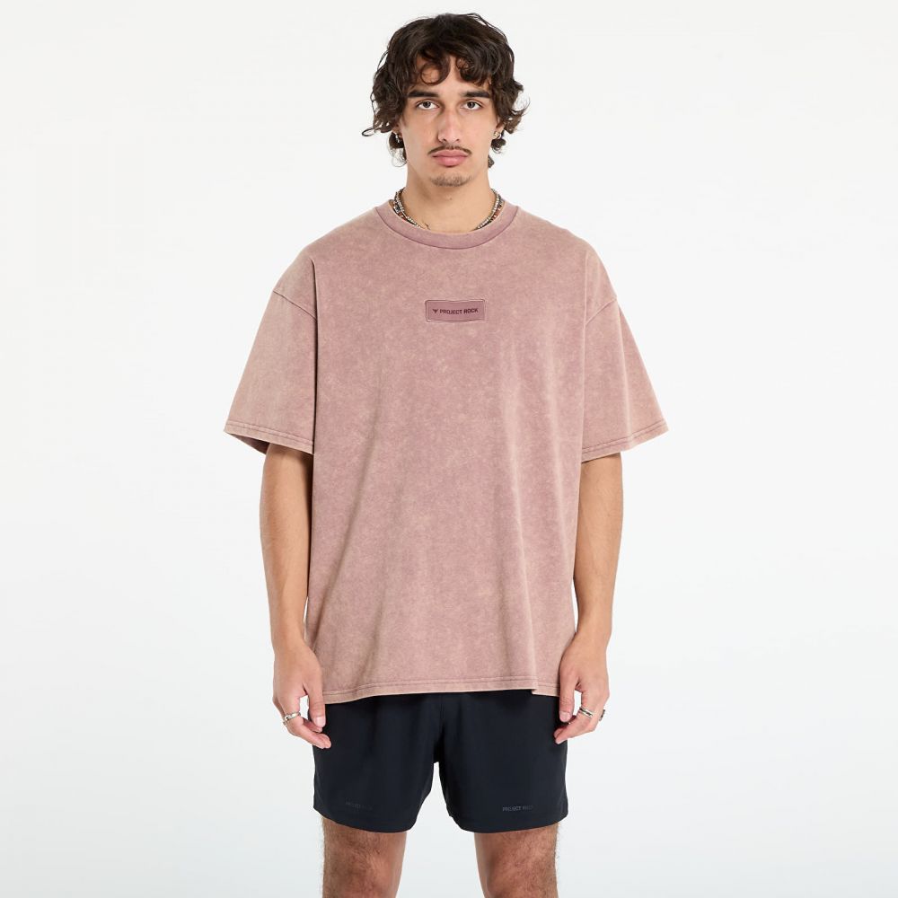 Tričko Under Armour Project Rock Hwt OS Tee Maroon S