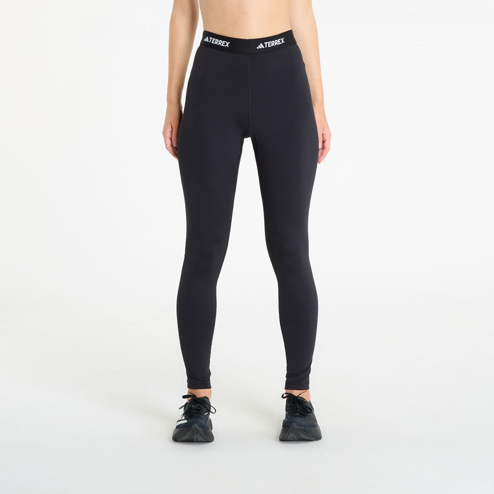 Legíny adidas Terrex Multi Synthetic Base Layer Leggings Black/ Black S
