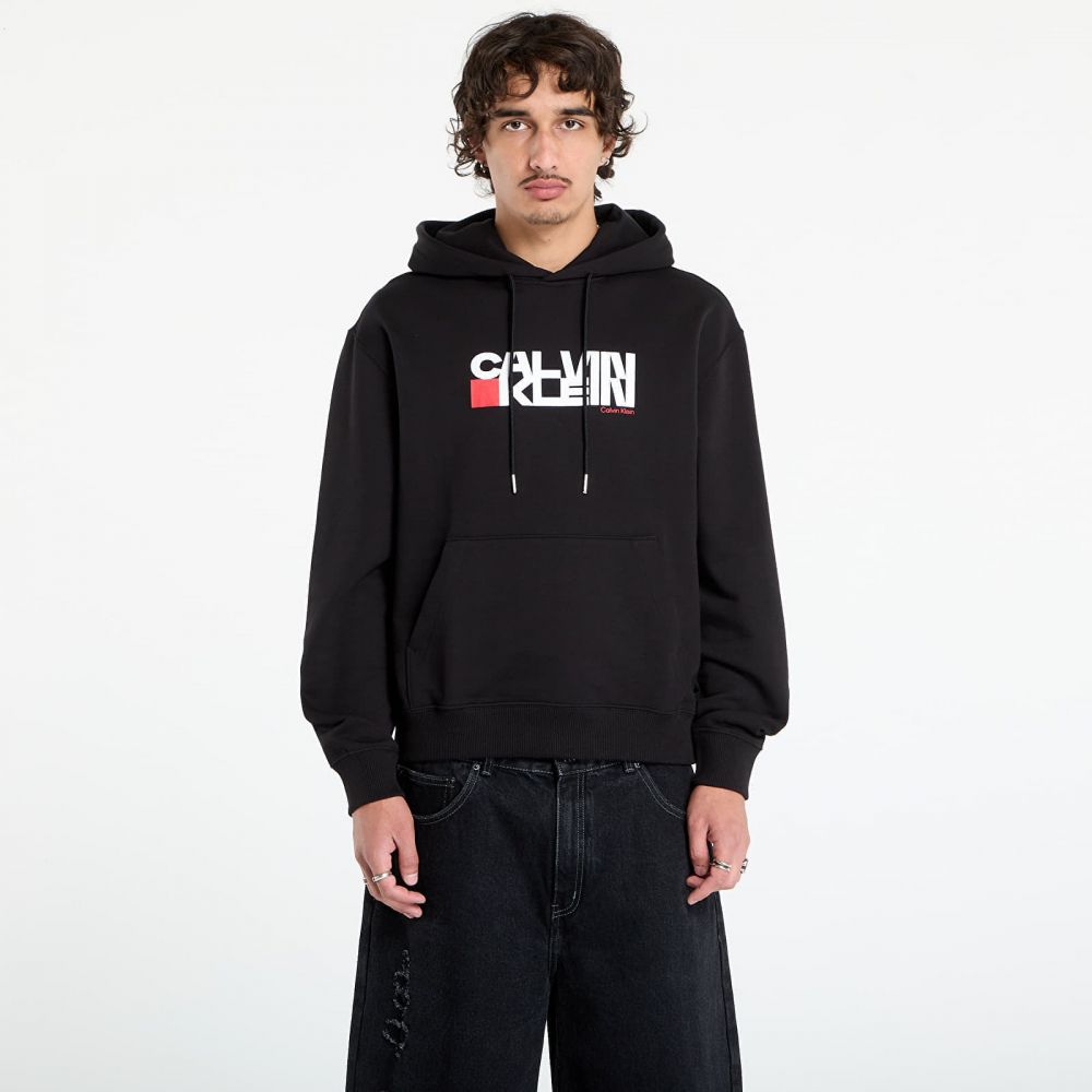 Mikina Calvin Klein Jeans LS Terry Sweatshirt Black M