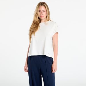 Tričko Tommy Hilfiger Gold Button Ss Tee White XS