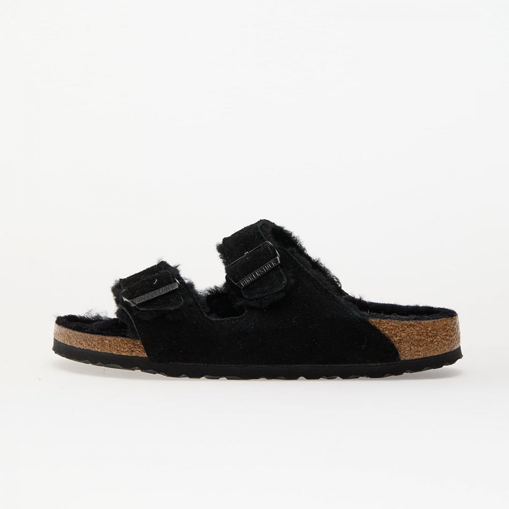 Tenisky Birkenstock Arizona Shearling Suede Leather/ Fur Black EUR 39