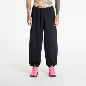 Kalhoty Nike Solo Swoosh Men's Cuffed Fleece Pants Black/ Black/ White XL
