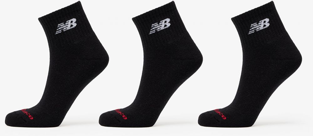 New Balance Everyday Ankle Socks 3-Pack Black XL