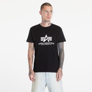 Tričko Alpha Industries Basic Tee Black/ White XXL