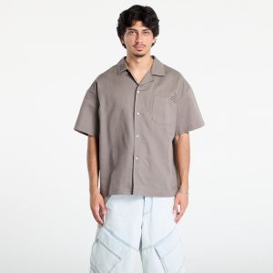 Košeľa Nike Life Men's Linen Short-Sleeve Button Down Cave Stone/ Anthracite/ Cave Stone S