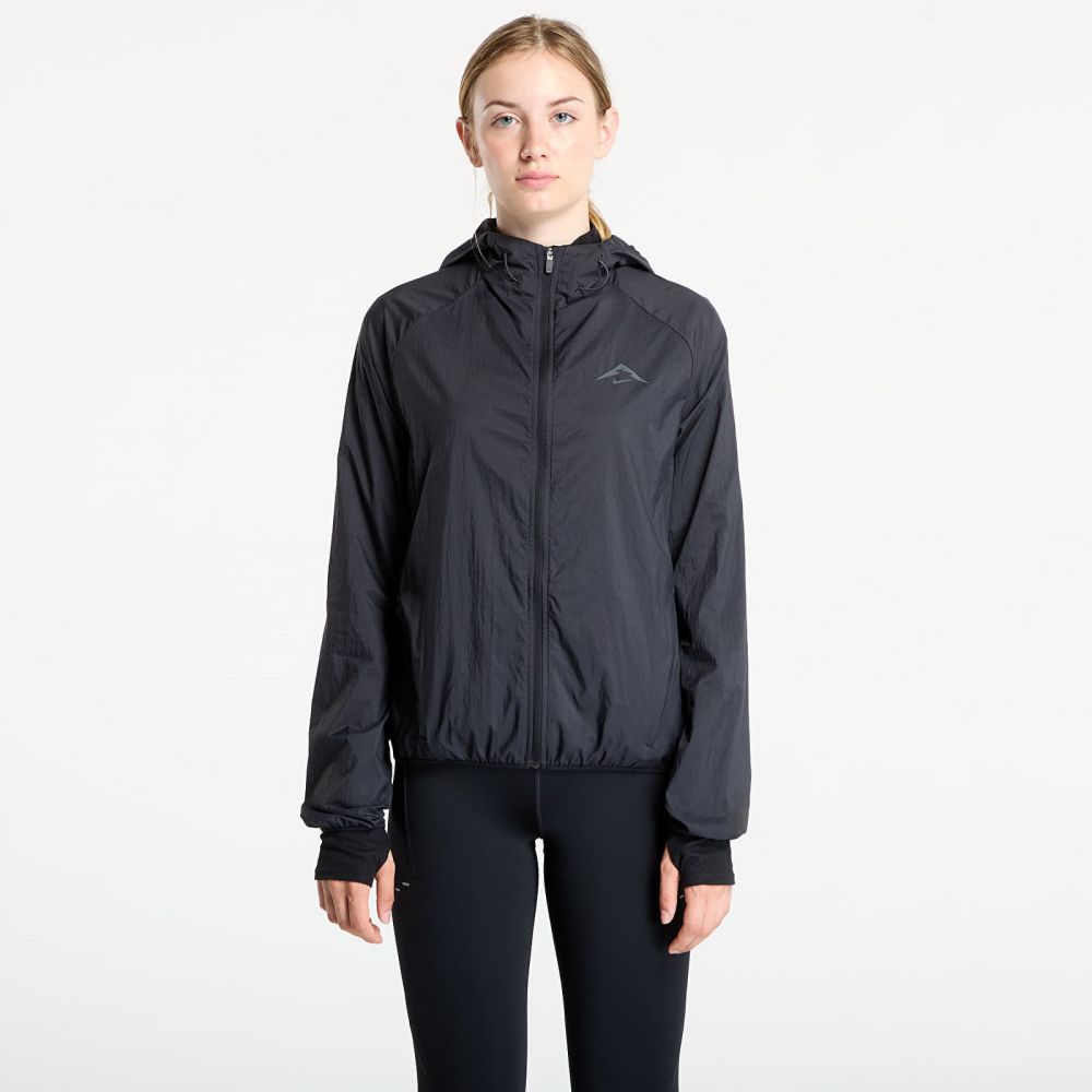 Bunda Nike Trail Women's Repel Running Jacket Black/ White/ Black M
