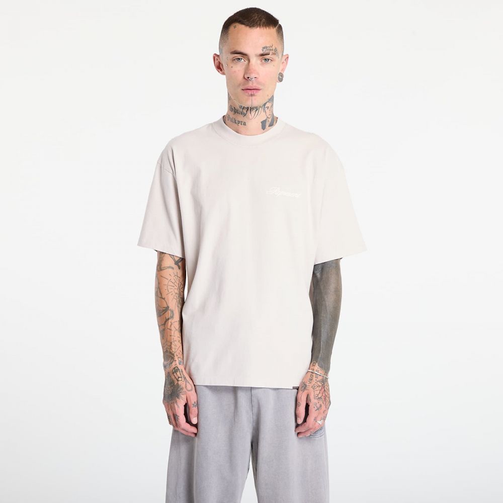 Tričko REPRESENT Script Logo T-Shirt Concrete XL