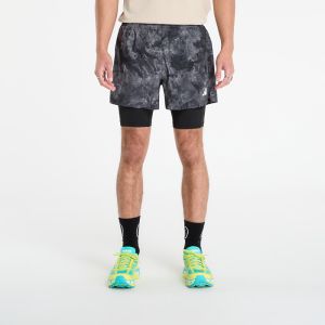 adidas Own The Run Spray Dye 2-In-1 Short Grey Four/ Black XL