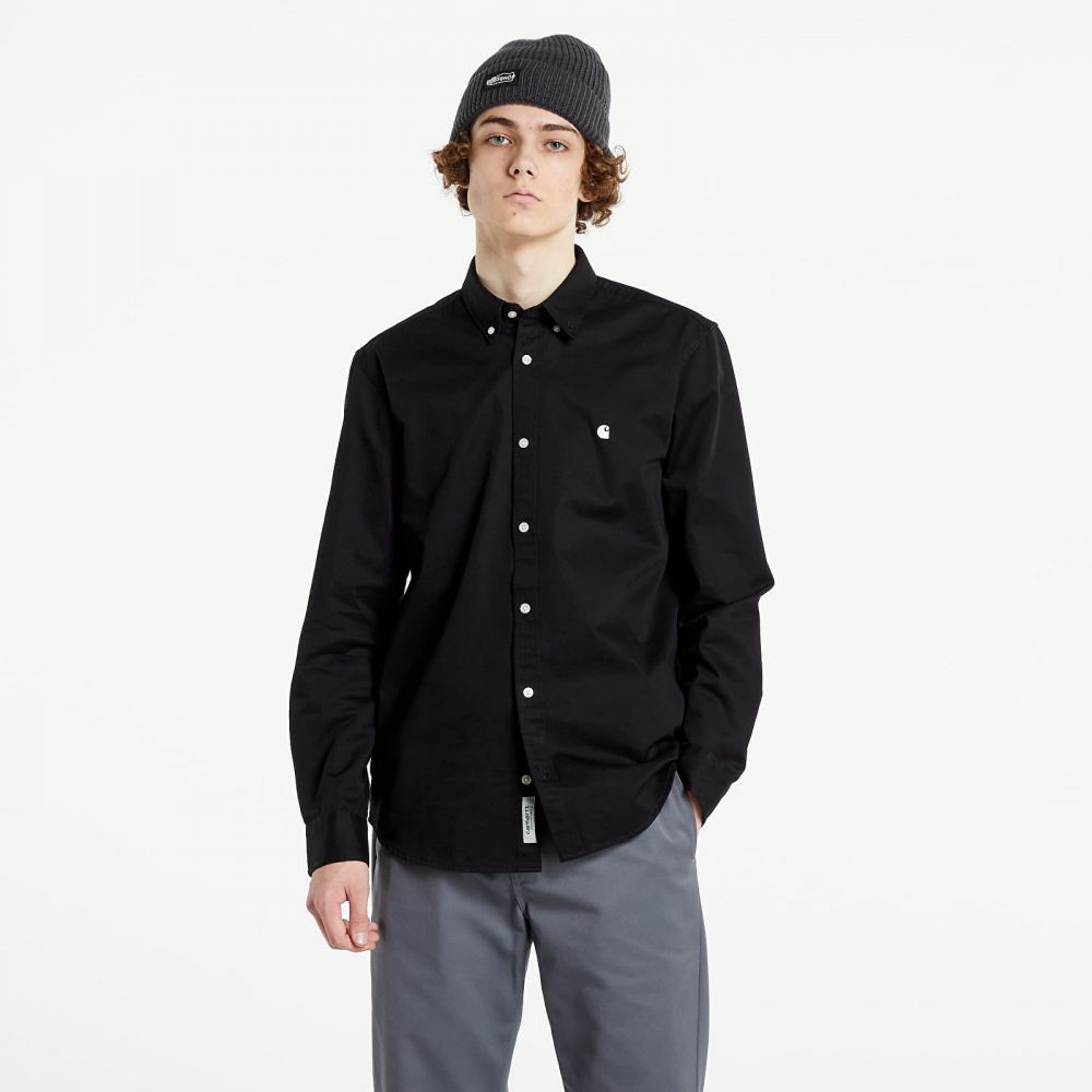 Košeľa Carhartt WIP L/S Madison Shirt Black/ Wax M