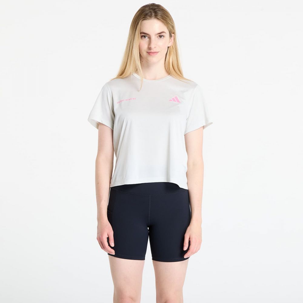 Tričko adidas Own The Run Melange T-Shirt Orbit Grey Mel/ Black L