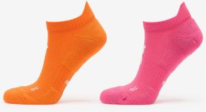 On Core Run Sock Low 2-Pack Flame/ Pink S