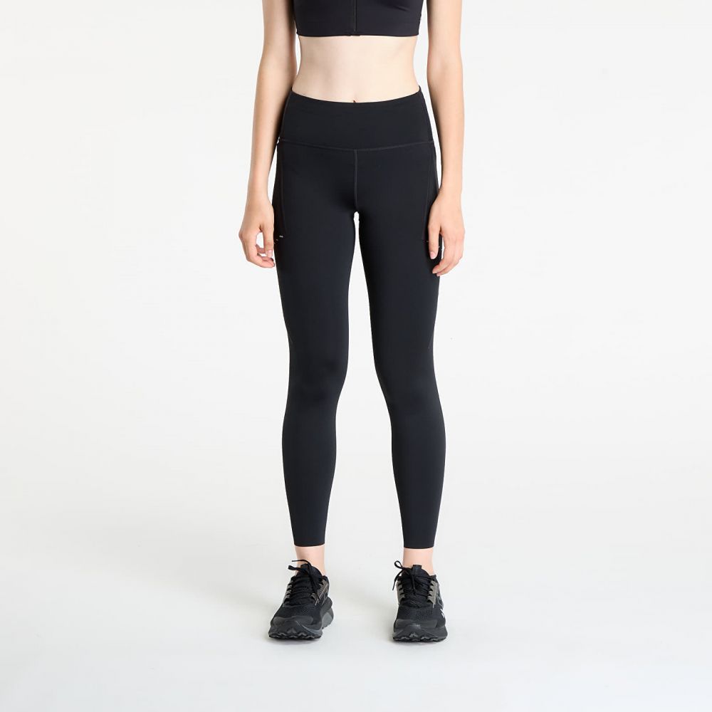 Legíny Nike Swift Women's High-Waisted 7/8 Running Leggings with Pockets Black/ Reflective Silver S