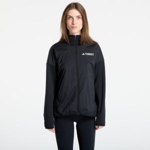 Bunda adidas Terrex Xperior Climawarm+ Wind Light Fleece Hooded Jacket Black/ Carbon/ Semi Impact Orange XS