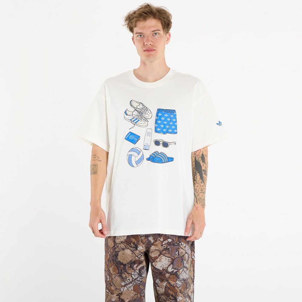 Tričko adidas Stuff Tee Off White L