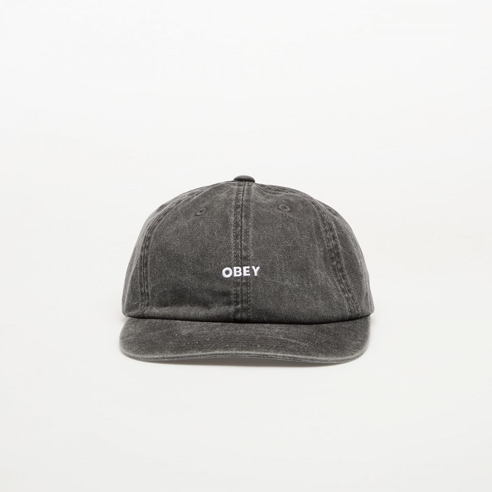 Šiltovka OBEY Pigment Bold 6 Panel Strapback Pigment Black Universal