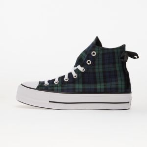 Tenisky Converse Chuck Taylor All Star Lift Platform Plaid Hi Navy/ Black/ White EUR 36