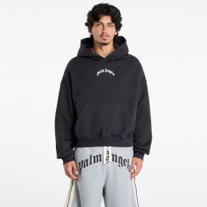 Mikina Palm Angels Back Curved Logo Loose Hoody Black/ Off White XL