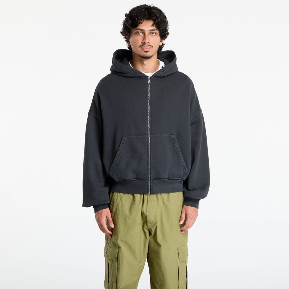 Mikina Palm Angels Gd Curved Logo Zip Hoody Vintage Black/ Black S