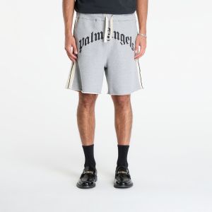 Palm Angels Curved Logo Track Sweatshort Grey Melange/ Black XXL