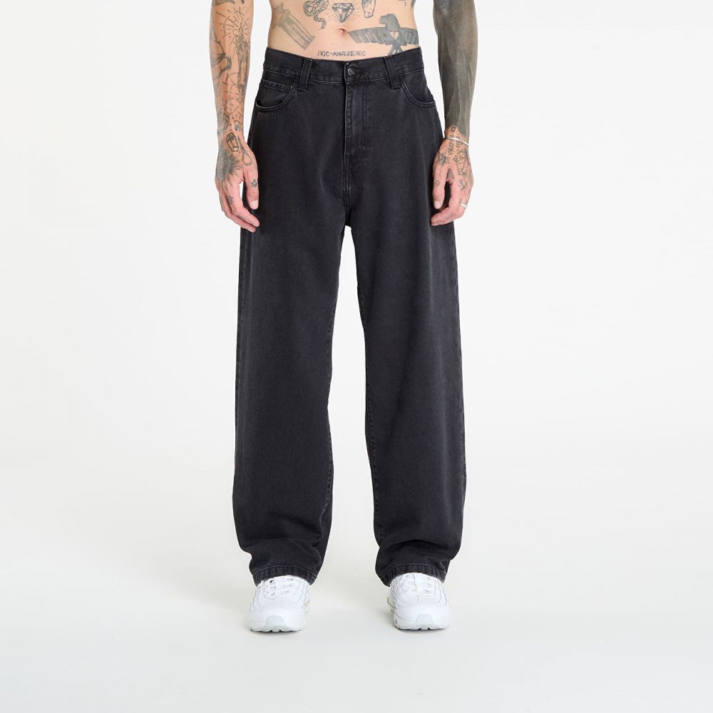 Džínsy Carhartt WIP Landon Pant Black Stone Washed 34