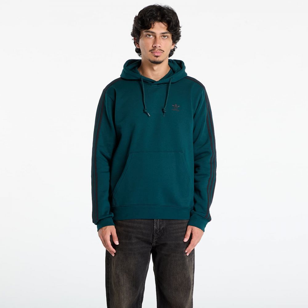 Mikina adidas Adicolor Classics 3-Stripes Hoodie Aurora Ivy/ Black M