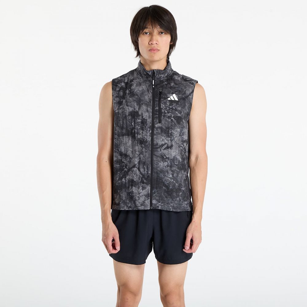 Vesta adidas Own The Run Spray Dye Vest Grey Four M
