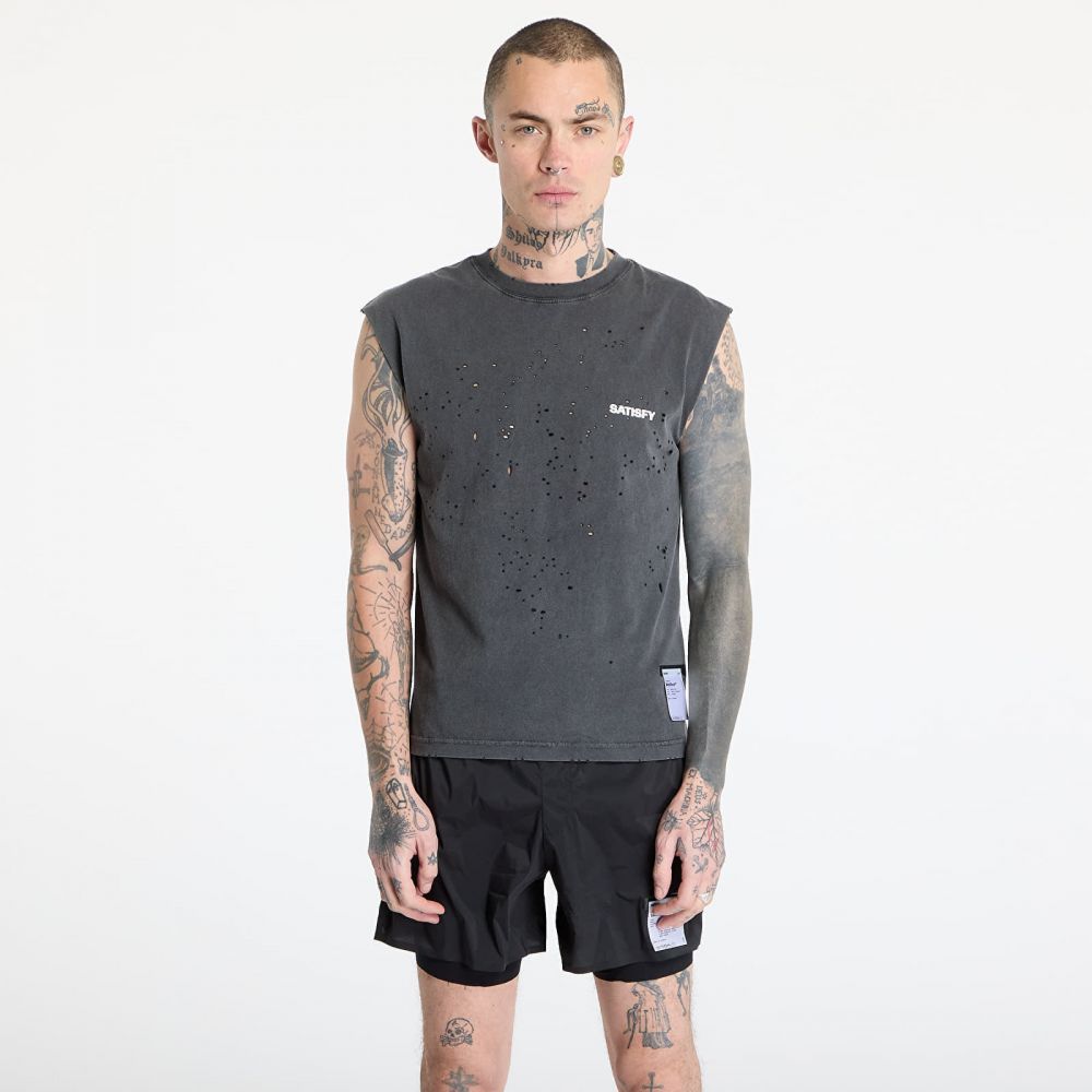 Tričko Satisfy MothTech Muscle Tee 00A02/ Aged Black XL