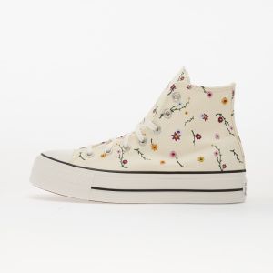 Tenisky Converse Chuck Taylor All Star Lift Platform Embroidered Blooms Hi Egret/ Vintage White/ Black EUR 40