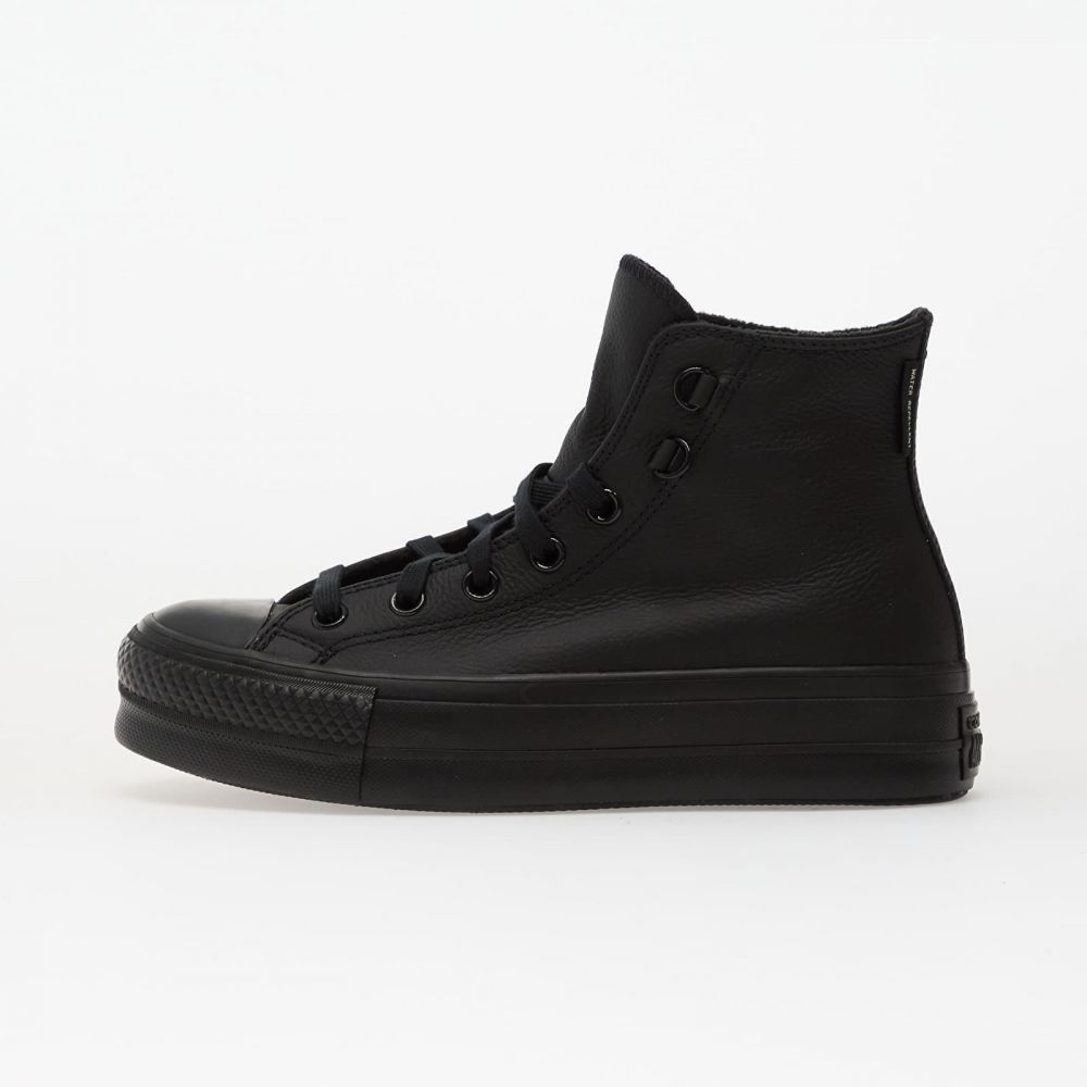 Tenisky Converse Chuck Taylor All Star Lift Platform Leather Hi Black/ Black/ Black EUR 41