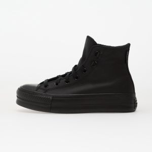 Tenisky Converse Chuck Taylor All Star Lift Platform Leather Hi Black/ Black/ Black EUR 41