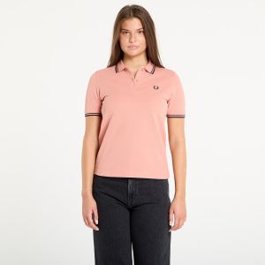 Tričko FRED PERRY Twin Tipped Shirt Blossom Pink/ Anchor Grey/ Black 36