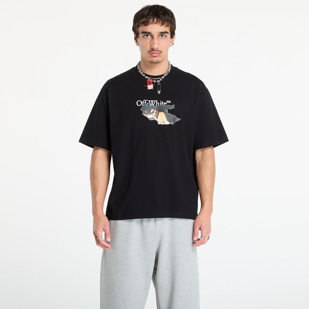 Tričko Off-White Paint Arrow Skate S/S Tee Black/ White XXL