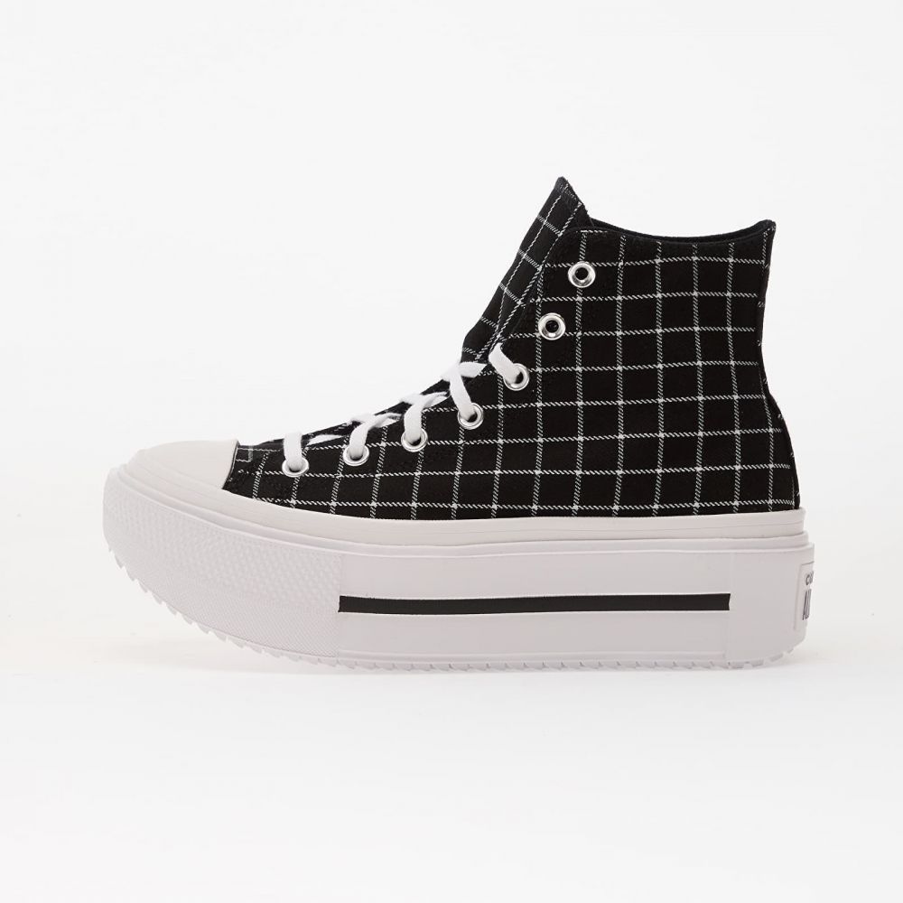 Tenisky Converse Chuck Taylor All Star Lift Double Stack Platform Plaid Hi Black/ White/ Black EUR 39.5