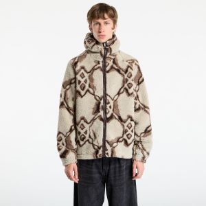 Mikina Daily Paper Burned Shield Sherpa Hoodie Off White S