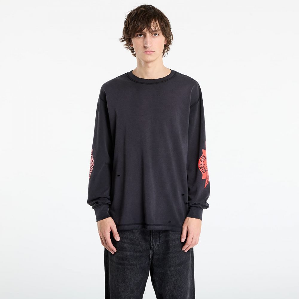 Tričko Jordan Rare Air Men's Long-Sleeve T-Shirt Black/ Chile Red S