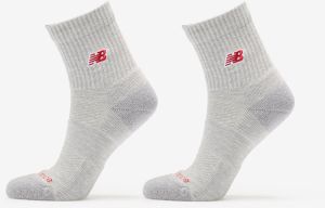 New Balance Active Premium Crew Quarter 2-Pack Athletic Grey S