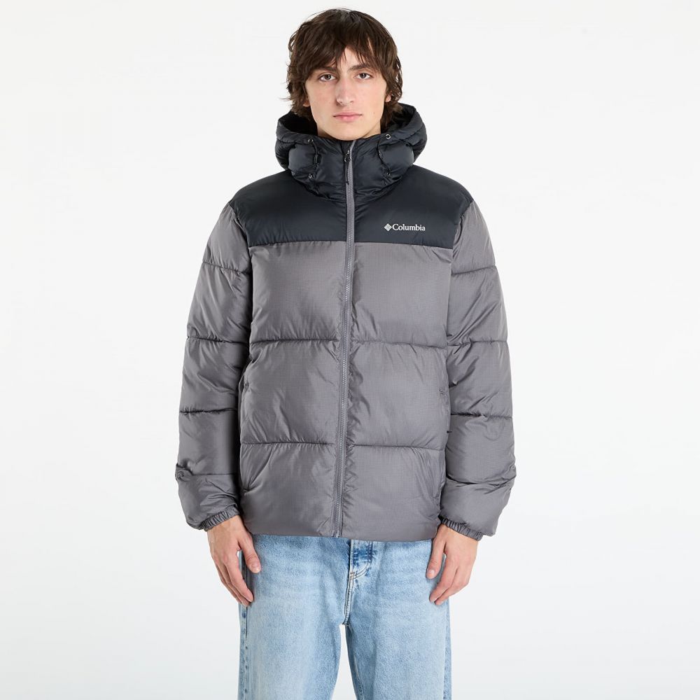Bunda Columbia Puffect™ II Hooded Jacket City Grey/ Black S