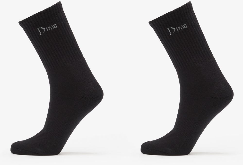 Dime Classic Long Socks 2-Pack Black Universal