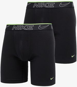 Nike Elite Cotton Stretch Long Boxer Brief 2-Pack Black M
