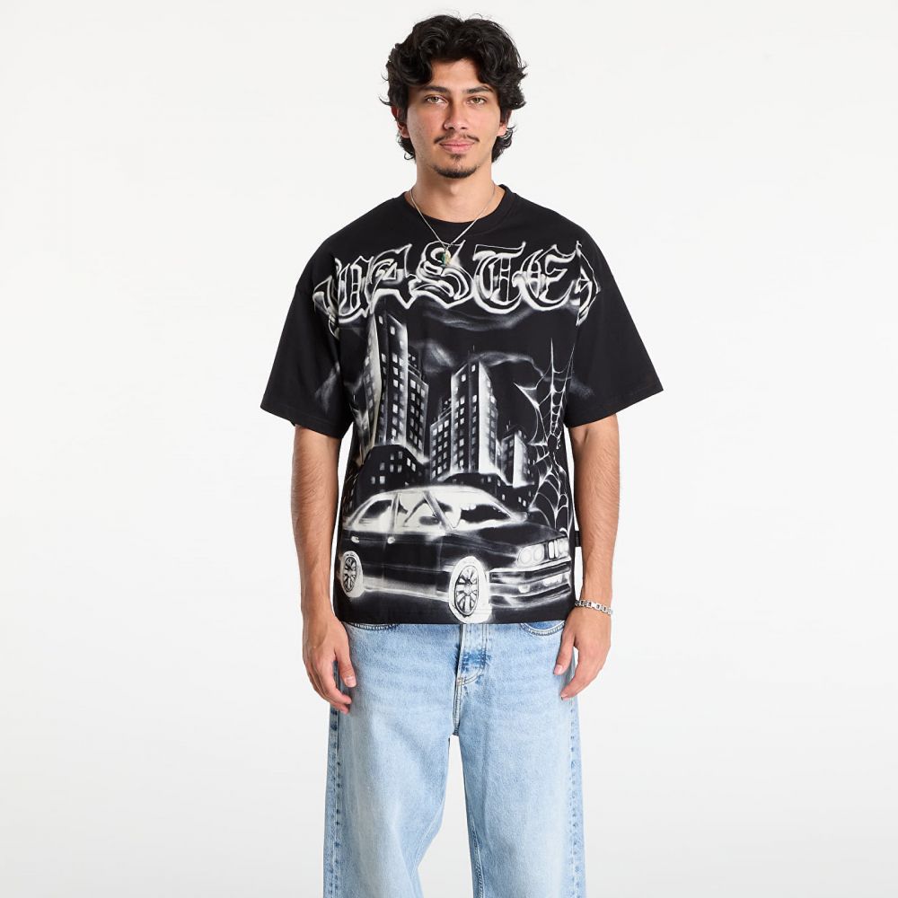 Tričko Wasted Paris M Atm Boxy T-Shirt Black S