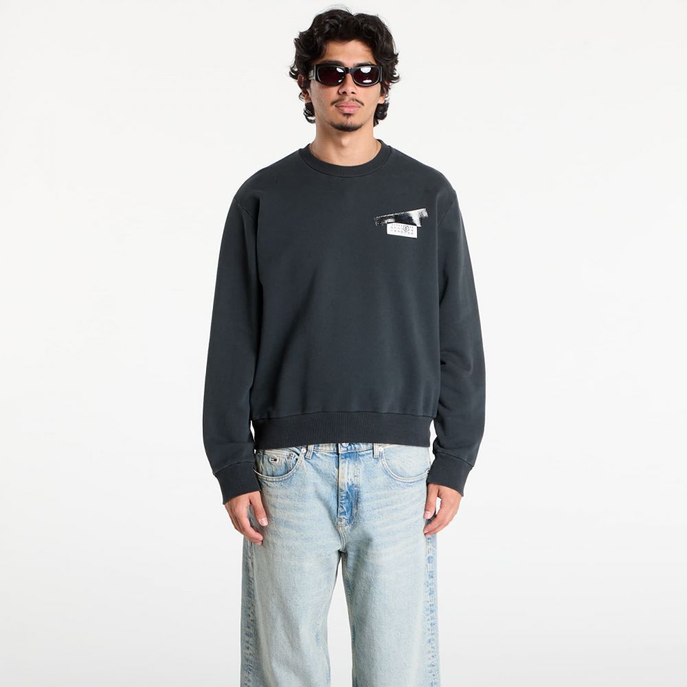 Mikina MM6 Maison Margiela Sweatshirt Washed Black M