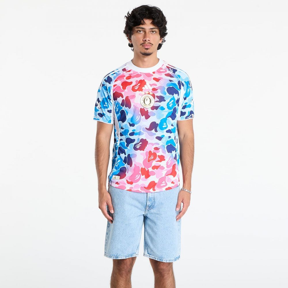 Tričko adidas x BAPE FB JERSEY Shock Blue S